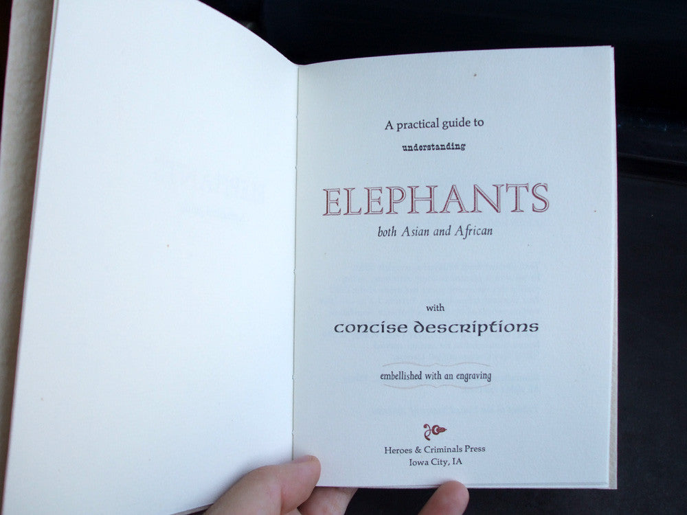 Elephants chapbook